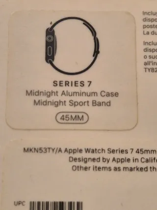 Apple Watch Serie 7 45mm Azul Medianoche