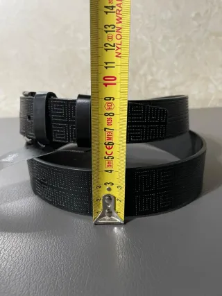 Cintura uomo nera 125 cm nuova