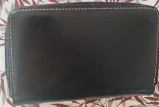 Monedero RIDALMODA Negro y Marrón Piel