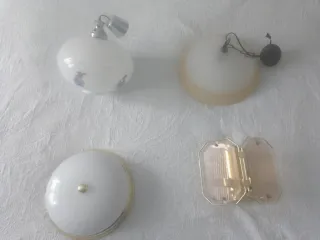 lámparas cristal y metal