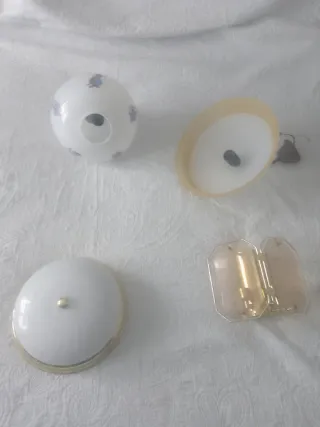 lámparas cristal y metal