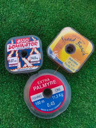 Lote de hilos de pesca, Nylon, Monofilamento