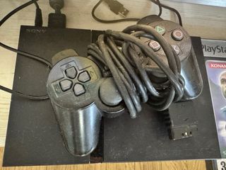 Consola PS2 Slim Negra + Juego Pro EvolutionSoccer