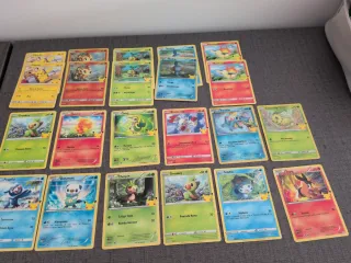 Lote Cartas Pokémon 25 Aniversario