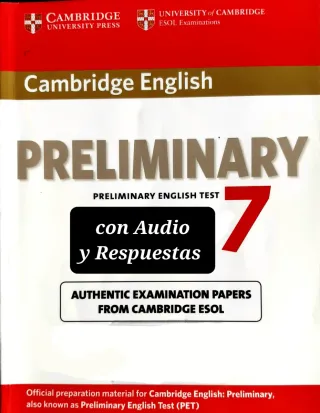 Inglés B1 Cambridge English Preliminary 7 with Ans