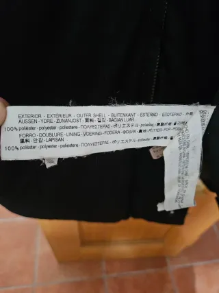 Abrigo Zara Hombre Talla M Negro