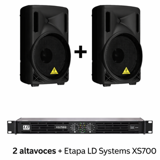 2 Altavoces Behringer +Etapa LD Systems XS700