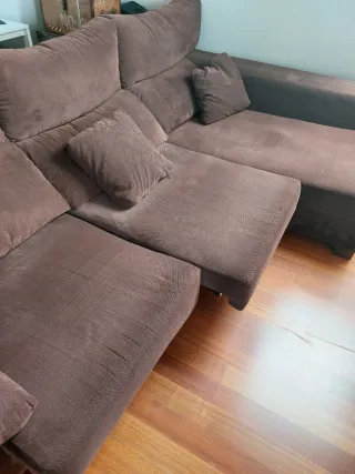 Sofá Chaiselongue Banak Marrón