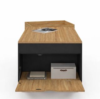 SE VENDE MESA DE CENTRO ELEVABLE DE MADERA DE HAYA