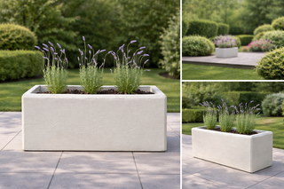 Maceta jardinera grande 80cm ultraligera