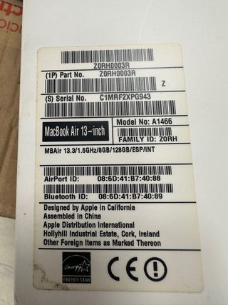 Apple MacBook Air Plata