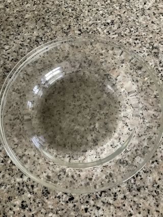 Juego de 9 Platos de Cristal Transparentes