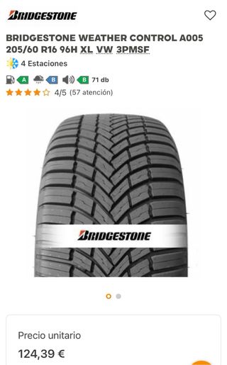 4 Neumáticos Bridgestone Weather Control