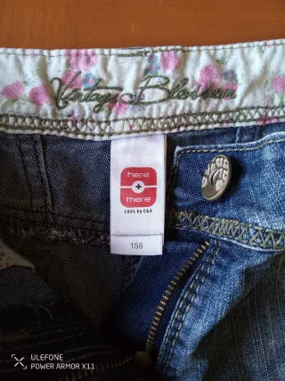 Pantalón corto vaquero niña talla 158