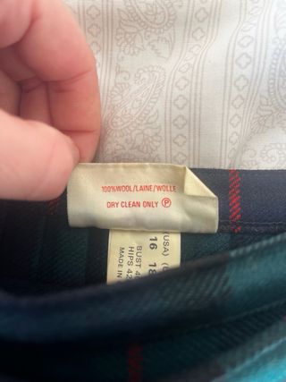 Falda escocesa 100% lana