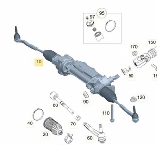 A2054604301 CREMALLERA DIRECCION MERCEDES CLASE C