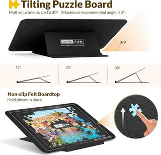 Tavola puzzle 1000 pezzi, con supporto regolabile