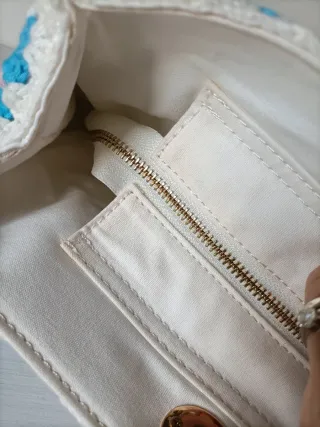 Borsa Saint Barth uncinetto multicolore