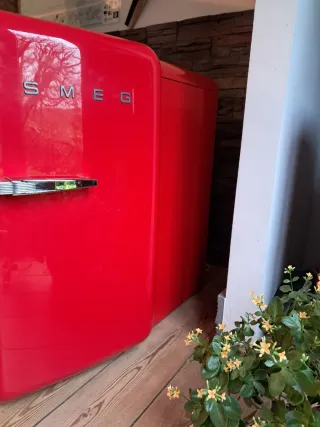 Frigorífico SMEG Rojo