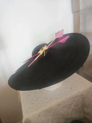 Pamela negra con detalles rosas