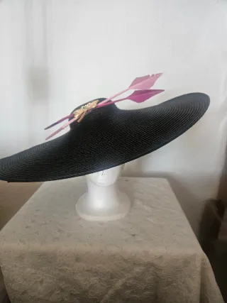 Pamela negra con detalles rosas