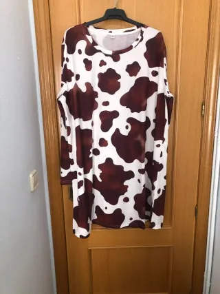Vestido estampado vaca