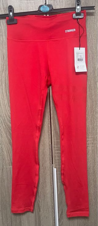 Leggings Stronger rojos malla Talla S