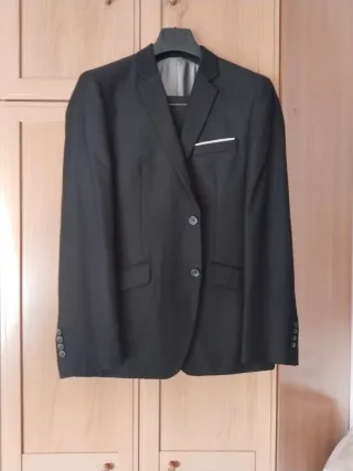 Traje de chaqueta ,marrón,celeste
