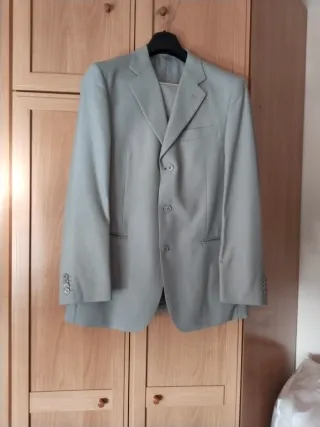 Traje de chaqueta ,marrón,celeste