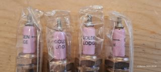 Candele Golden Lodge h 4 punte ceramica rosa