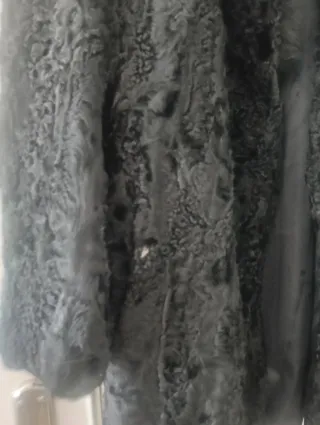 Chaquetón de astracán negro talla 42/44