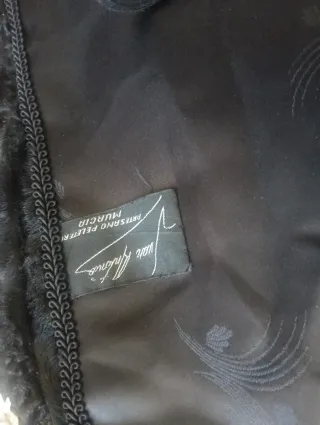 Chaquetón de astracán negro talla 42/44