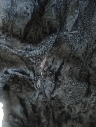 Chaquetón de astracán negro talla 42/44