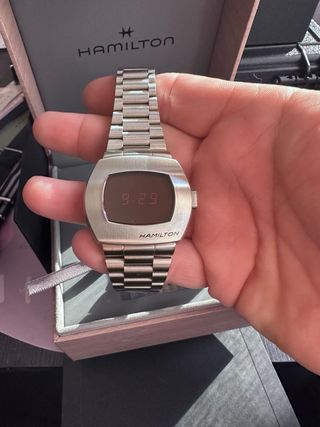 Hamilton PSR Reloj Digital Plata