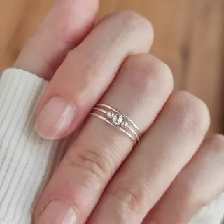 Anillo Midi Plata de Ley. Para pies y Falanges.