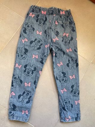 Pantalones vaqueros niña Minnie Mouse