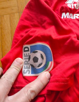 Crema calcio match worn #90 Serie D maglia t-shirt