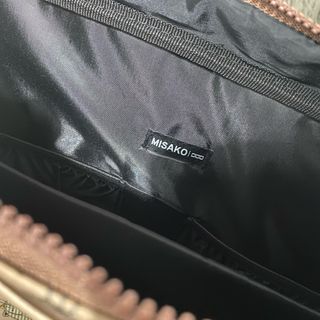 Bolso ordenador Misako gatos beige