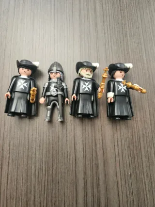 Lote 10 Playmobil Caballeros Templarios