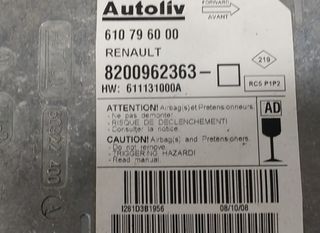 Renault 8200962363 centralita airbag clio 433553
