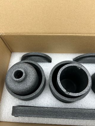 Set Bagno Effetto Marmo Nero – 6 Accessori