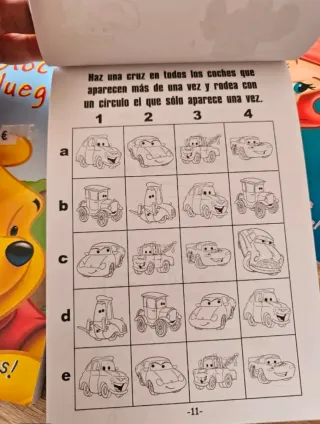 Lote 5 Libros Disney Bloc de Juegos