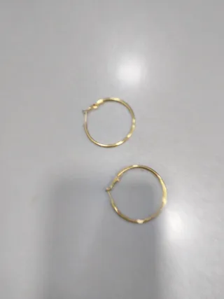 P566 Orecchini cerchio 4 cm inox oro anallergico