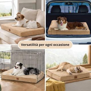 Materassino Cuccia Ortopedico per Cani con Cuscino