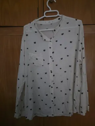 Camisa MNG Gato Talla M