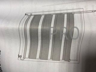 Tenda a rullo a doppia anta Amazon Basics, 56 x 150 cm, bianco