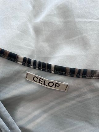 Vestido a media pierna  estampado cebra