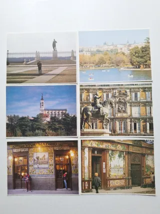 Lote 6 Postales Madrid 1986