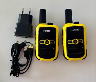 2 Radios Radtel Walkie Talkie Amarillas