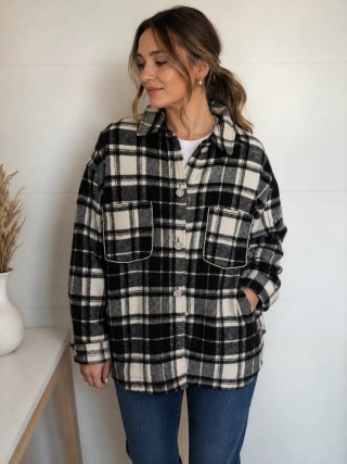 Sobrecamisa Zara Cuadros